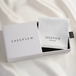 SheepSew Elegant Personalized Jewelry Packaging Set Custom Deboss Embossed Logo Drawer Box With Soft Suede Pouch For Wedding Bir