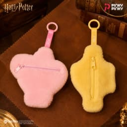 Pinky Harry Potter Plush Bag Charms Accessory Keychain for Daily Halloween Christmas Birthday Gift for Girls Students Fans