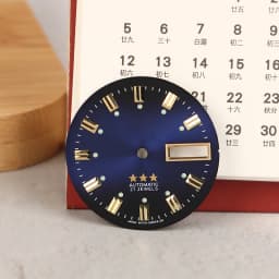 New 1Pc Vintage 3 Stars Watch Dial DIY Parts Dual Calendar Literal Men's Watch Accessories For 46941/46943 Movement
