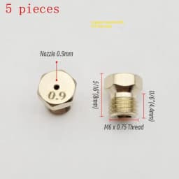 5PCS Brass Burner Gas Hob LPG- Conversion Kits Jets 50 65 70 87 95 Brass Nozzle For Gas Stove Brass Nozzle Propane Injector