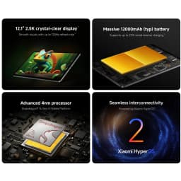 Xiaomi Redmi Pad 2 Pro WIFI Global Version 12.1' 2.5K 120Hz Refresh Rate 12000mAh Battery Snapdragon® 7s Gen 4 Mobile Platform