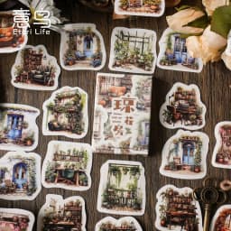 30Pcs Misty Forest Sticker Set Cute Stationery DIY Diary Decor for Scrapbooking & Journaling