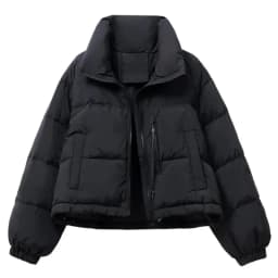 2025 New Winter Korean Loose Short Stand-up Collar Cotton Padded Jacket Women Thicken Warm Elegant Parkas Female Outwear