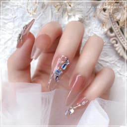 Mini Nail Art Rhinestones Crystal Acrylic Flatback Diamonds Mixed Shape Sparkle DIY Nail Luxury Manicure Accessories