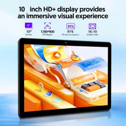 10.1-inch 2-in-1 Android15 Tablet,24GB RAM(4GB+20GB Expandable)+64GB ROM,1TB Expandable Storage,FHD IPS Touch Screen,8MP Rear