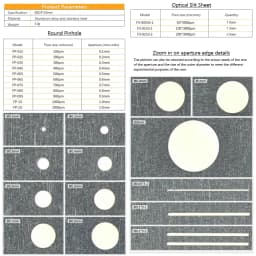 Optical Slit Precision Pinhole Aperture Small Hole Grating Sheet Through Light Precision Experiment Micro-diameter Light-shield
