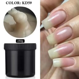 MSHARE 250g Clear Acrylic Gel Hard Gel For Nail Extension Pink Nude White Acrygel Hema TPO Free Builder Nail Gel French Nail Art