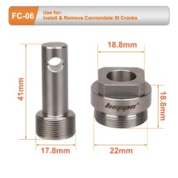 HEPPE Bike Crank Removal Tool Crank Spider Locking Ring Install and Remove Wrench for ROTOR/Cannondale/S-work/SI/FSA/SRM Cranks