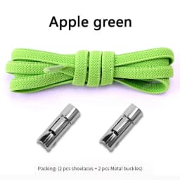 New Elastic Laces Sneakers Round Press Lock Shoelaces Without ties Kids Adult No Tie Shoelace Rubber Bands Shoes Accessories