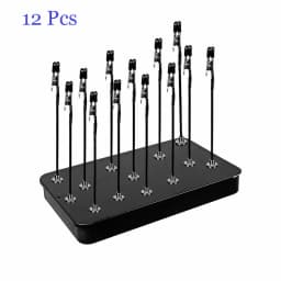 Model Painting Stand Base Holder 12PCS Alligator Clip Sticks Magnetic Bendable for Airbrush Spray Hobby DIY Model Crafting