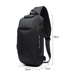 OZUKO Flex Bag Crossbody Bag for Men Anti-theft Shoulder Messenger Bags Male Waterproof Short Trip Chest Bag Pack