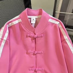 Loose Fit Sweatshirt with Button Design Autumn Winter New Style Versatile Outerwear Korean Style Long Sleeve Stand Collar Coat