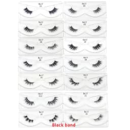 3D Half Lashes Wholesale Natural Half False Eyelashes 3D Mink Lashes Wispy Natural Crisscross Fake Eyelashes Extension Makeup