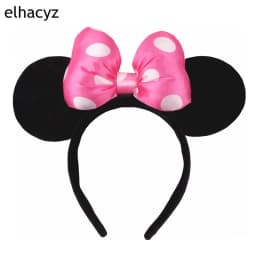 2026 New Cartoon Big Size Classic DOT Sequin Bow Headband For Women Party Girl Hairband Festival Park Trip DIY Hair Accessories