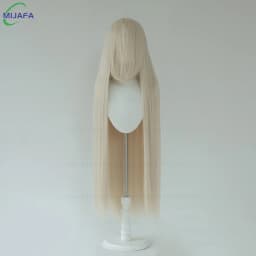 Very High Quality 600g 68 Colors 40 Inch 100cm Long Straight Cosplay Wig With Bangs Heat Resistant Hair Anime Wigs + Wig Cap