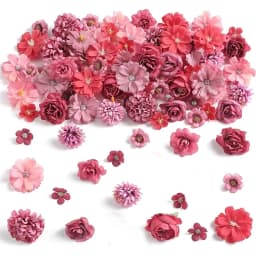 1Bag Artificial Flower Head For Home Room Wedding Decoration Handmade Craft Wreath Christmas Tree Decor 2025 Navidad Supplies