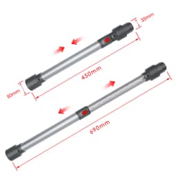 Telescopic Extension Rod Wand Tube Pipe For Dysons V7 V8 V10 V11 Wireless Vacuum Cleaner Accessories