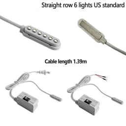 LED Sewing Machine Lamp Energy-Saving 6/10 LED Work Lights Luminaire With Magnets Mount For Sewing Machine 110-265V EU/US Plug