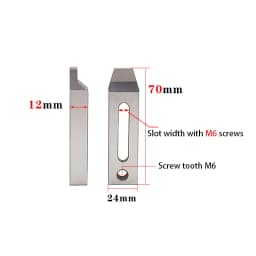 Clamp Tool CNC Wire EDM Machine Stainless Jig Holder Stainless Steel M6 M8 M10 Slow Wire Machine Pressure Plate