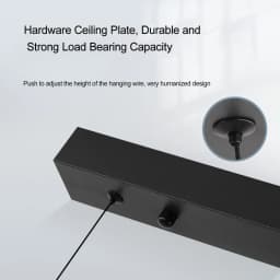 Modern LED Pendant Light Minimalist Lines High-End Feel For Restaurants Offices Conference Rooms Long Strip Lighting Fixtures