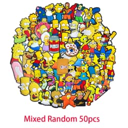 1-100pcs Cartoon Wacky Simpson Anime Series PVC Shoe Charms Accessories DIY Creativity Sandal Wristbands Party Decorations