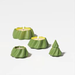 Christmas Candle Jar Silicone Mold Concrete Stacking Xmas Tree Gypsum and Jesmonite Mould Christmas Home Decoration