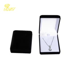 Velvet Jewelry Box For Pendant Display Gift Storage Case Necklace Holder Pendant Packaging Box Elegant Jewelry Storage