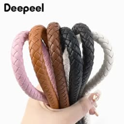 2Pcs 30/40/60mm Bag Handles Colored Replaceable Leather Shoulder Strap Fashion Handbag Weave PU Metal Buckle Accessories