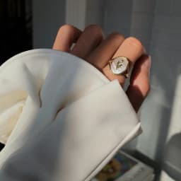 VENTFILLE 925 Sterling Silver Metal Flower Shell Geometric Rings For Women French Retro Romantic Open Thai Silver Rings
