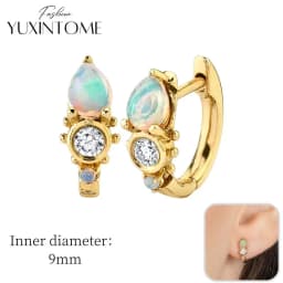 925 Sterling Silver Ear Needle Hoop Earrings Crystal Circle Small Huggie Earrings for Women Simple Females Girls Jewelry
