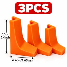 3-Pack Hole Drilling Guide Rails with V-Groove Fit Design | Square Positioning Tool More Durable Than Round Rails