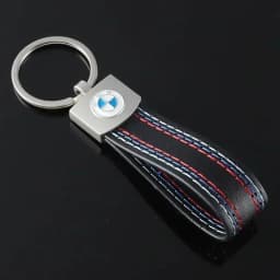 Leather Car Key Chains Man Women Keyring Pendant for Nissan BMW Decoration