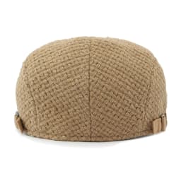 Autumn Flat Peaked Cap For Men Solid Knit Beret Hat Women Retro Newsboy Ivy Herringbone Beret Cabbie Forward Hat Adjustable