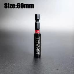 Impact Magnetic Extension Rod 60/75/100/150mm Power Drill Bits Holder 1/4" Hexagon Rust Resistant Screwdriver Hardware Tools Kit
