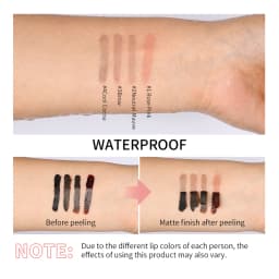 4 Colors Peel Off Lip Liner Waterproof Transfer-proof Lipstic Tattoo Waterproof Long Lasting Matte Velvet Lip Tint Sexy Red Cont