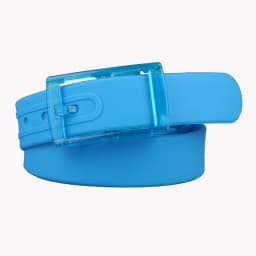 3.5x116cm High Quality Silicone Belt For Men And Women Universal Plastic Buckle Candy Colored Belt