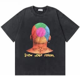 Washed Vintage The Worm Dennis Rodman I'm Back T-shirt Men Women Fashion Hip Hop Oversized T Shirts Male Rock Retro Streetwear
