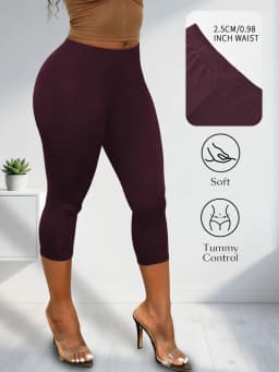 Women Athletic Capri Pants Super Soft No See Through Leggings for Workout Yoga Running