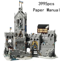 3995 Pieces Fortress Building Blocks Set Construction Bricks Toy Architecture Model Adults Birthday Christmas Gifts