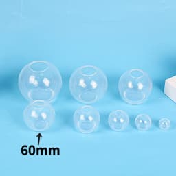 3D Sphere Ball Silicone Mold Round Clear Mould for UV Resin Epoxy Resin Craft Supplies Flowers Preservation for Home Decor
