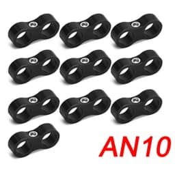 10Pcs Universal Aluminum AN4 AN6 AN8 AN10 AN12 Car Billet Oil Fuel Water Hose Tube Seprator Divider Clamp Line Separator Bracket