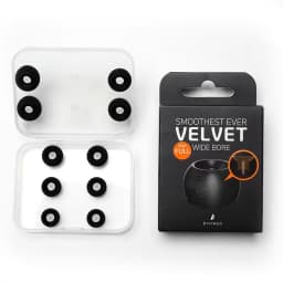 ELOIT/DIVINUS Velvet Wide Bore Silicone Earphone Eartips For 4-6mm Nozzle, Soft Deeply Ear Tips For Earbuds Tanchjim 4U,Davinci