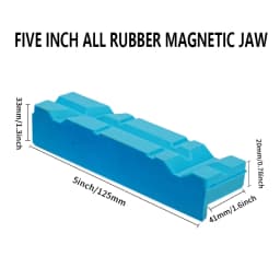 Blue Rubber Vise Magnetic Protective Cover Protection Strip Jaws for 2.5/4/5/6 Inch Hand Tools Bench Vise Protector Accessories
