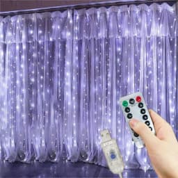 8 Modes LED Curtain Fairy Light USB Plug Wedding Garland Valentine's Day Ramadan EID Mubarak Decoration for Home Curtain Lights