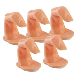 1/5/10Pcs Practice Fingers Manicure Beginners Training, Acrylic UV Gel Finger Design False Nail Tips Model DIY Display Tool