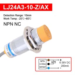1 Pc Proximity Switch LJ24A3 NPN PNP NO NC 2/3/4-wire Inductive Sensor Detection Distance 8mm/10mm M24 Cylinder Approach Sensor