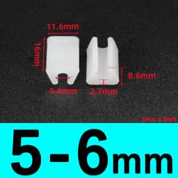 Transparent/Black/White U Shaped Non-slip Chair Leg Pad PP Plastic Non-slip Furniture Feet Floor Protectors Anti-front Tilt