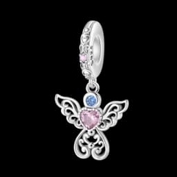 925 Silver DIY Beads Romantic Classical Series Guardian Flower Pendant Fit pand 3mm Original Bracelet For Women Jewelry Gift New