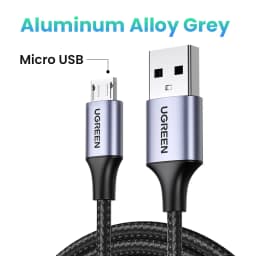 UGREEN Micro USB Cable 3A Nylon Fast Charge USB Data Cable for Samsung Xiaomi LG Tablet Android Mobile Phone USB Charging Cord