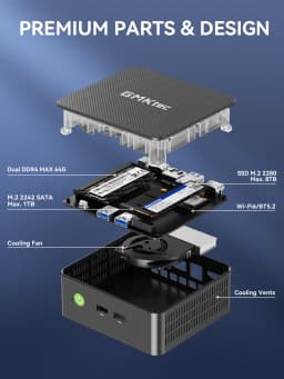 Gmktec G3 Pro Mini Pc Intel ® I3-10110U Ddr4 8Gb Ram 256Gb Ssd Desktop Mini Computer Windows 11 Pro Wifi 6 Bt5.2 for Home/ Office